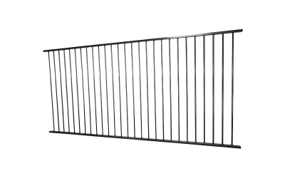 Aluminium Flat Top Pool Panel 2350w X 1200h Black